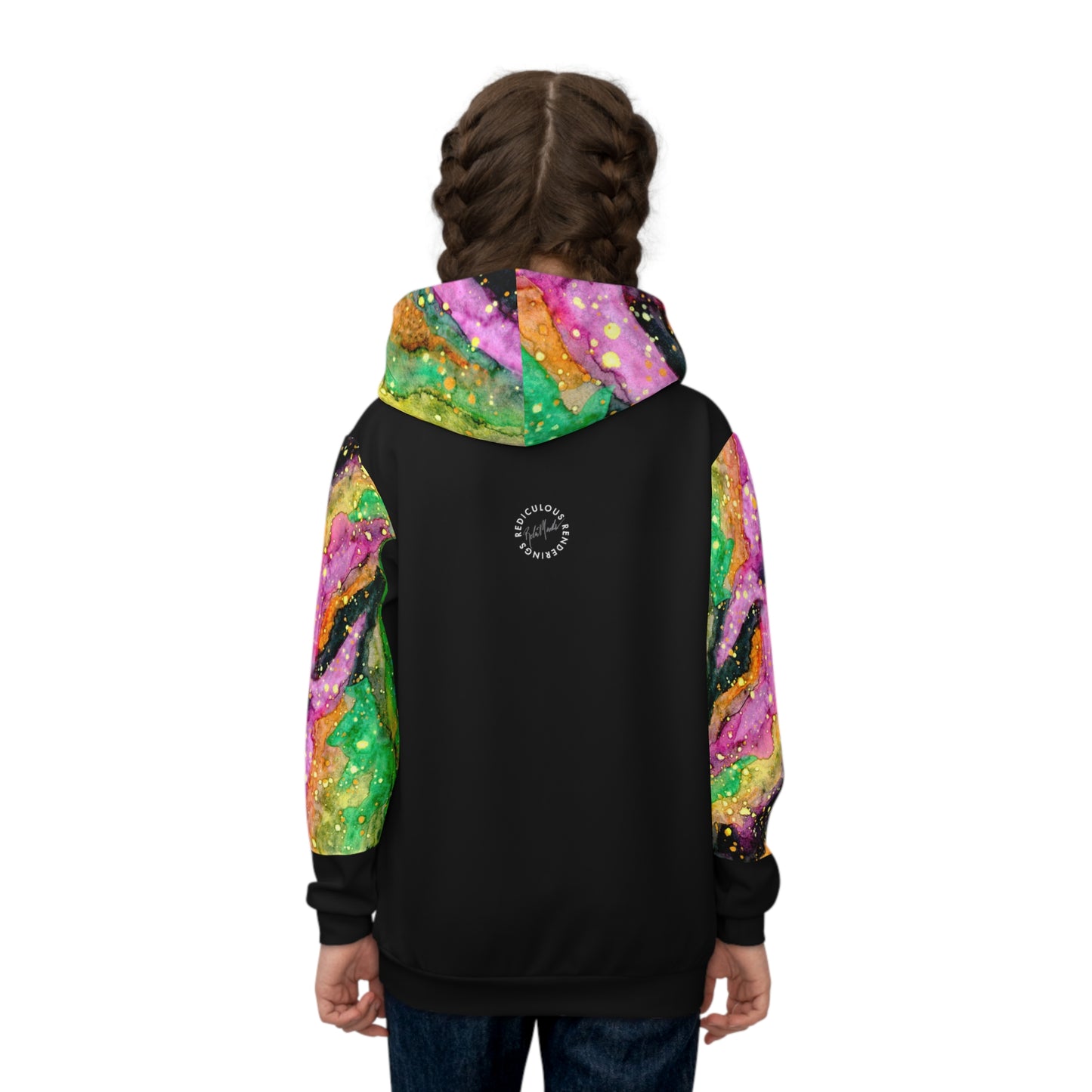 Neon Galaxy Children's Hoodie (AOP)