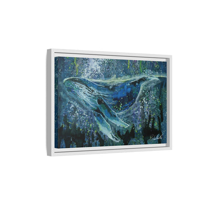 Watercolor Whale Framed Wall Art