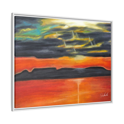 Sleeping Giant at Sunset Framed Wall Art