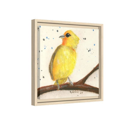 Yellow Canary Bird Framed Wall Art