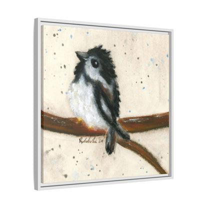 Black Finch Bird Framed Wall Art