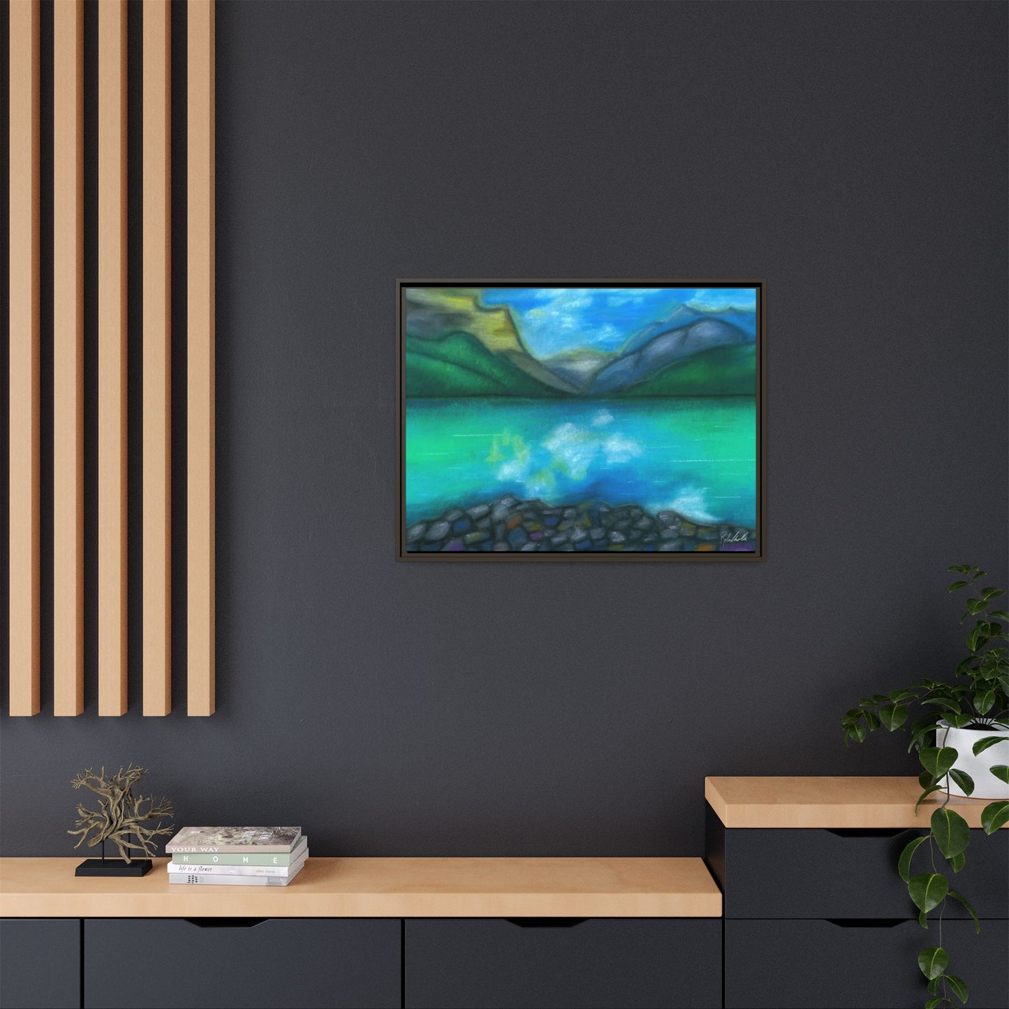 Mountain Lake Framed Wall Art