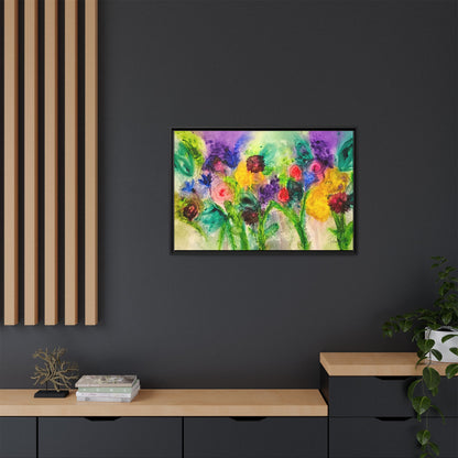 Abstract Flowers Framed Wall Art