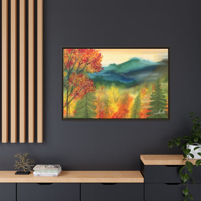 Fall Mountains Framed Wall Art
