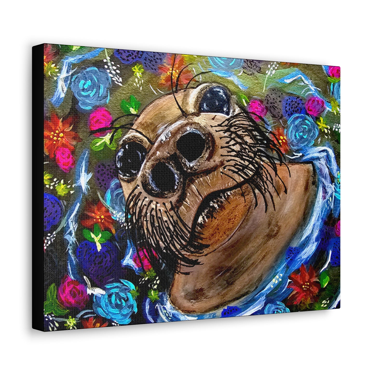 Flower Seal Canvas Gallery Wraps