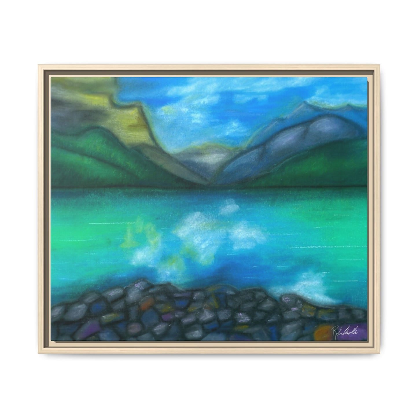 Mountain Lake Framed Wall Art