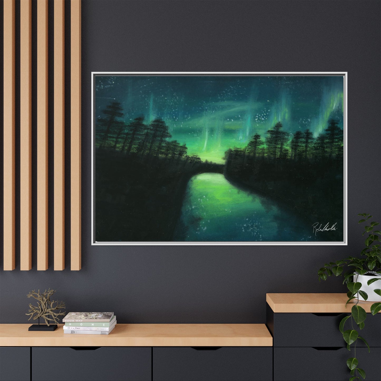 Northern Lights Framed Wall Art