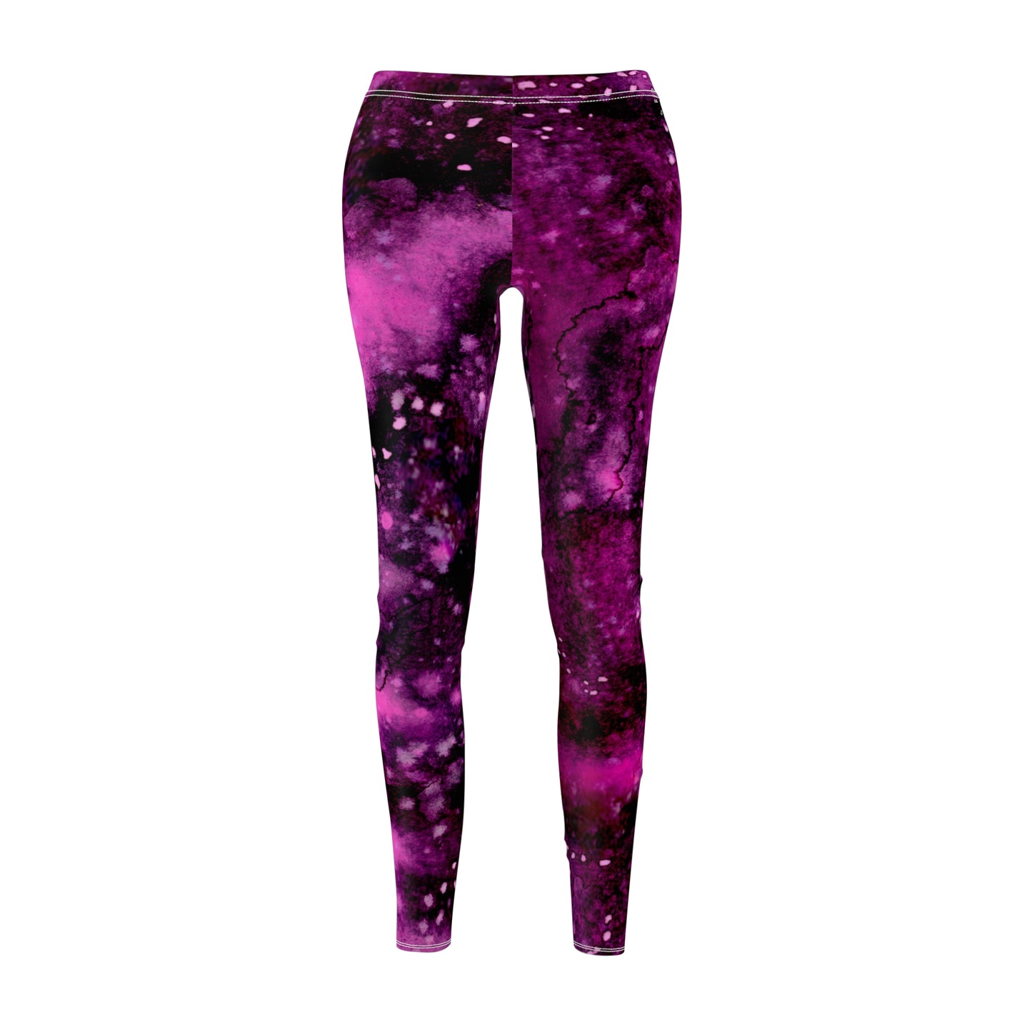 Rose Colored Galaxy Women's Cut & Sew Casual Leggings (AOP)