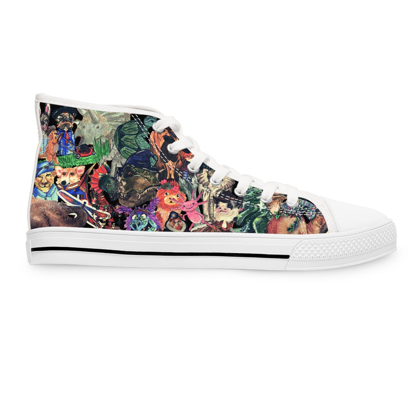 Vintage Animal Mashup Unisex Classic High Top Sneakers