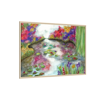 Floral Summer Pond Framed Wall Art