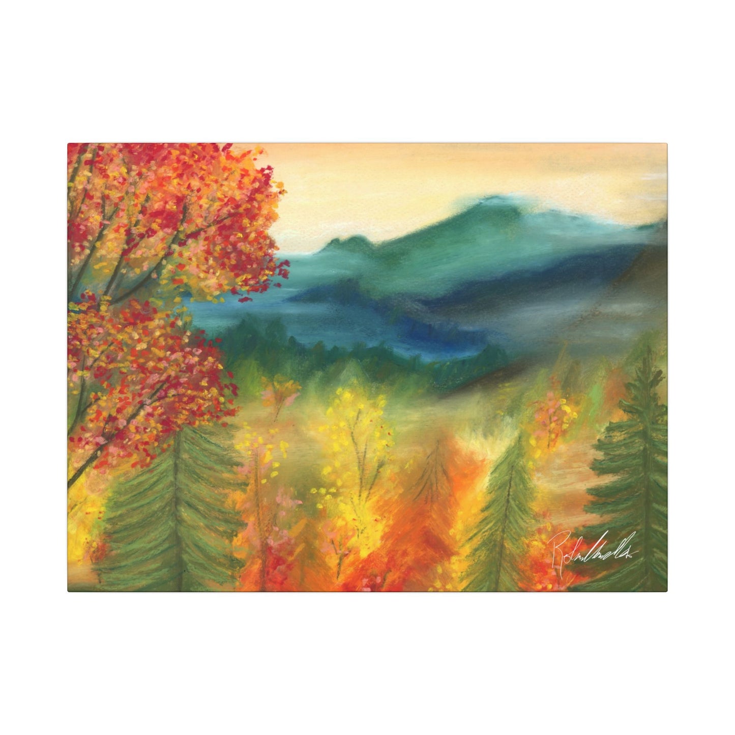 Fall Mountains Canvas Gallery Wrap