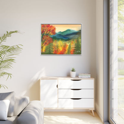 Fall Mountains Framed Wall Art