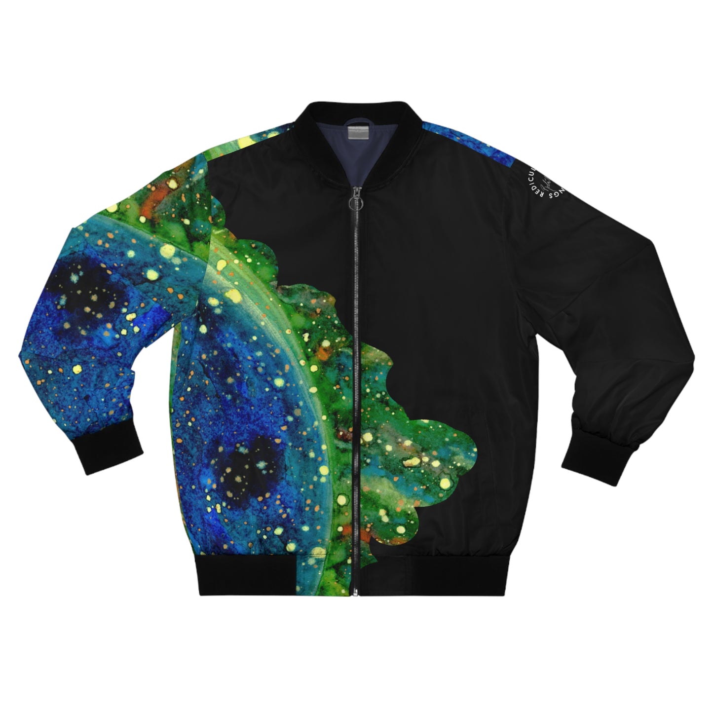 Blue Planet Galaxy Men's Bomber Jacket (AOP)