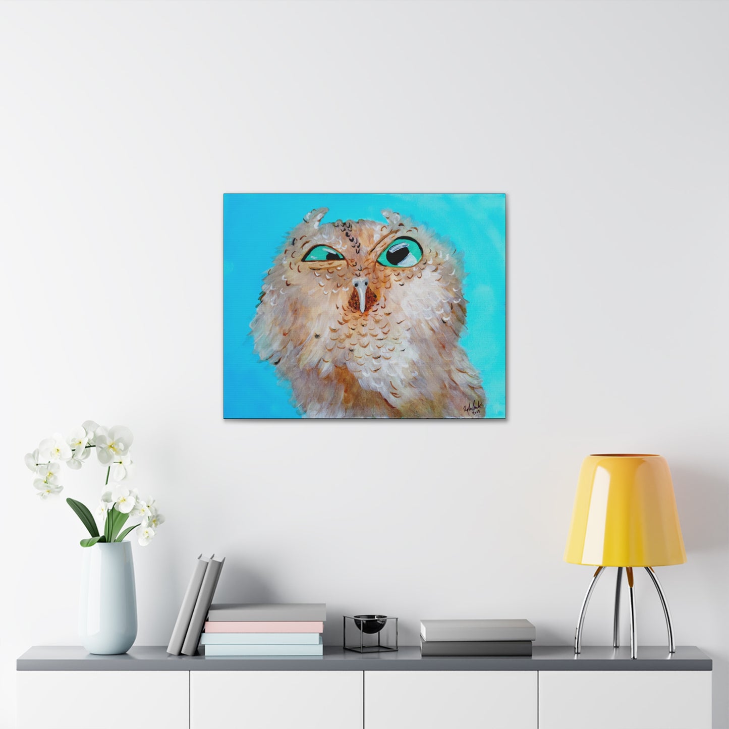 Grumpy Owl Canvas Gallery Wraps