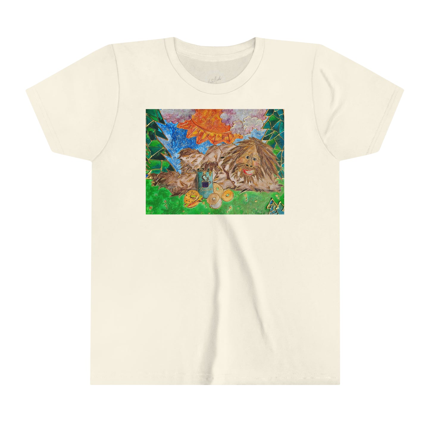 Sasquatch with background Kids T-Shirt