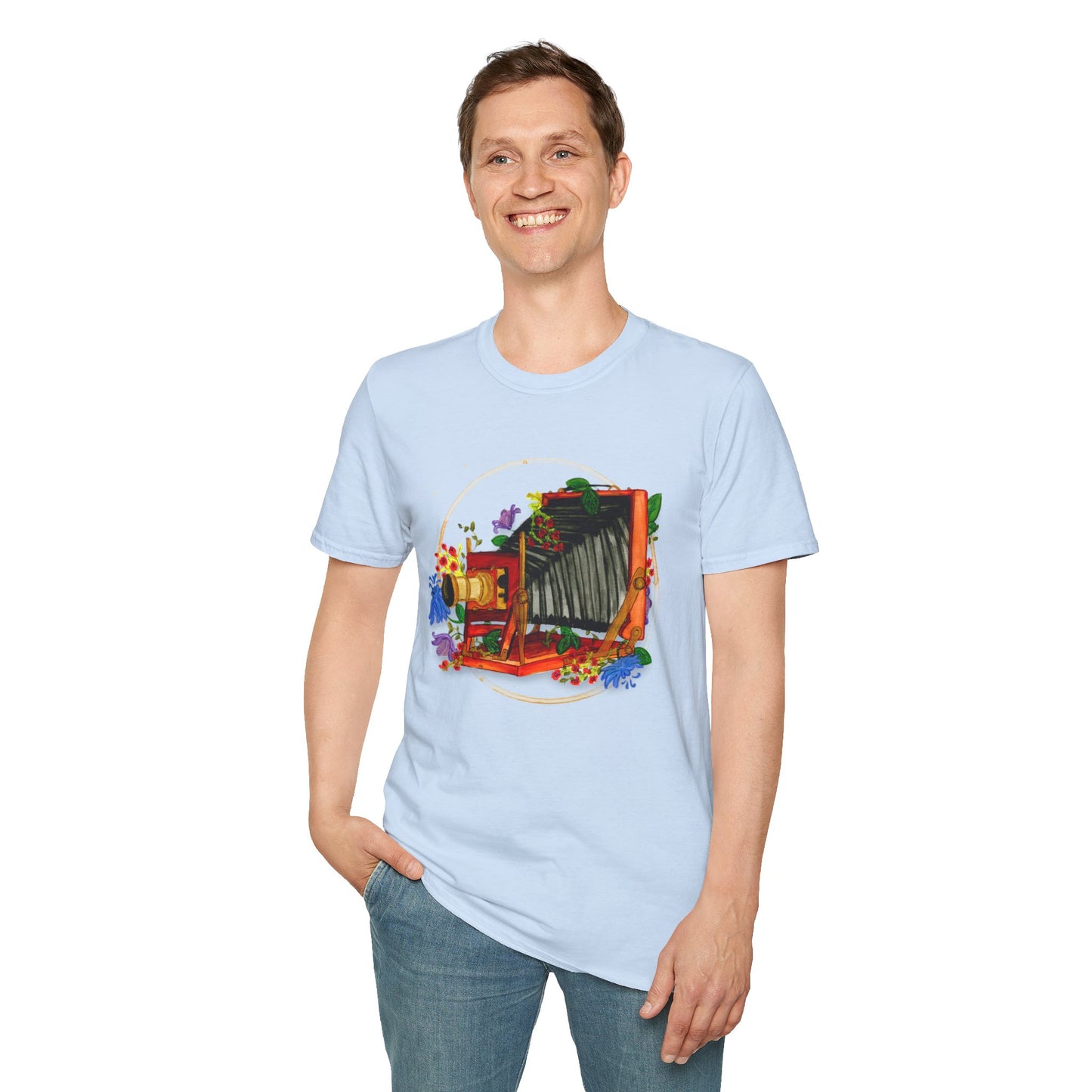 Vintage Camera Unisex Softstyle T-Shirt