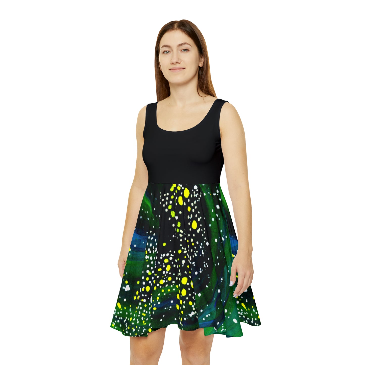 Spiral Galaxy Women's Skater Dress (AOP)