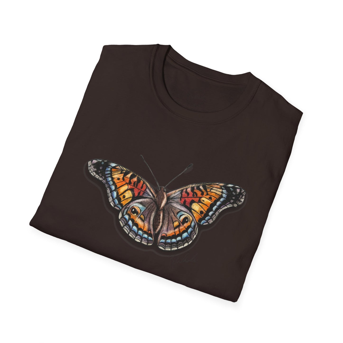 Butterfly Unisex Softstyle Print T-Shirt