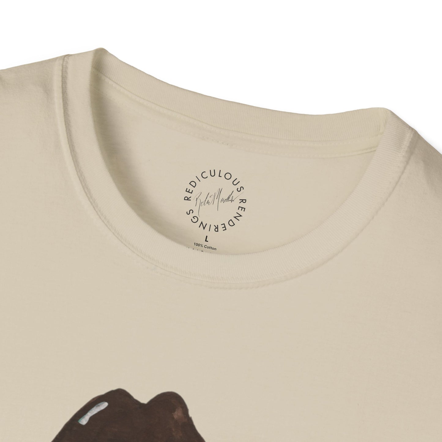 Cowboy Pig Unisex Softstyle Print T-Shirt