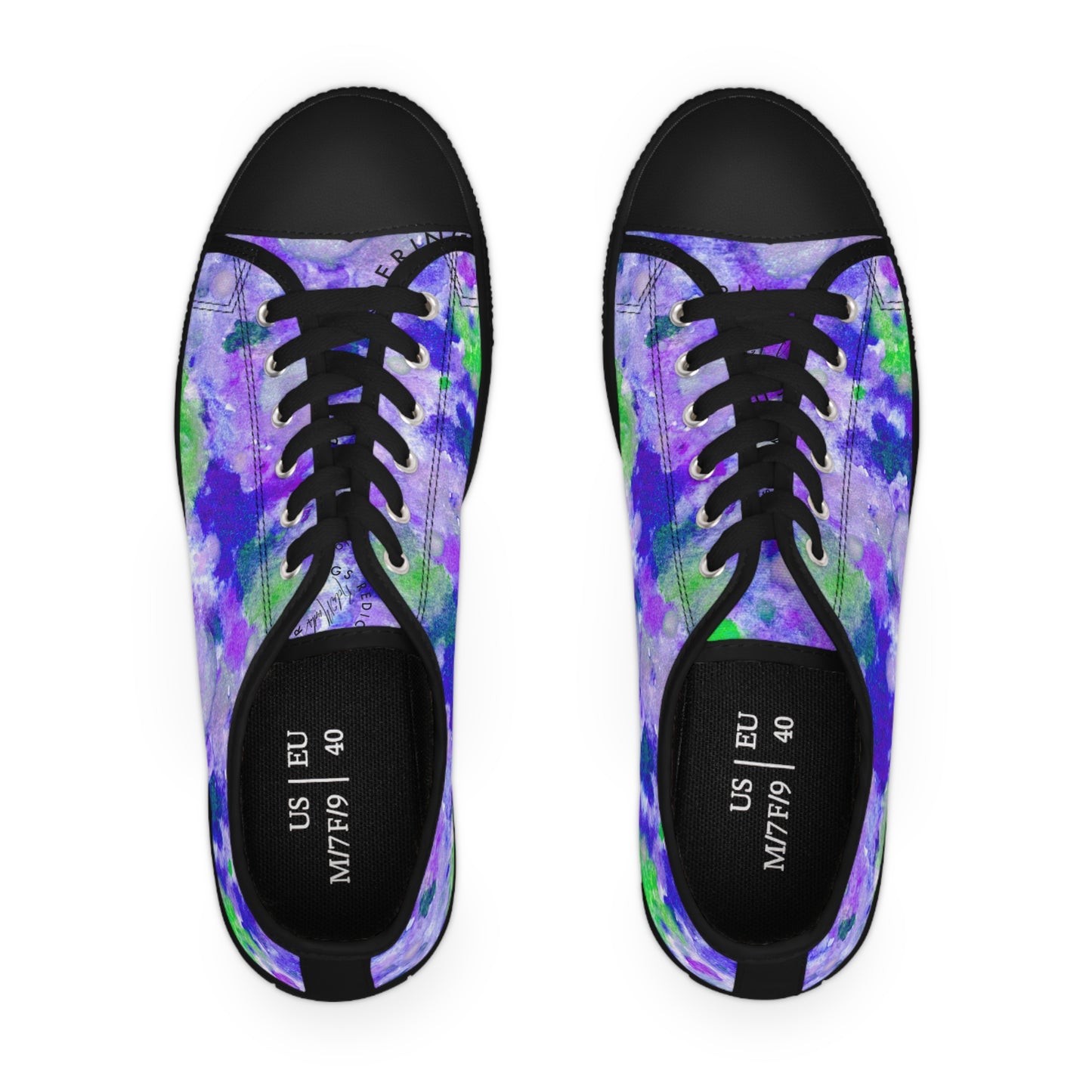 Purple Dot Unisex Classic Low Top Sneakers