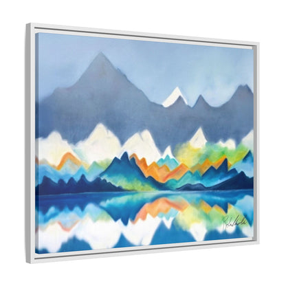 Blue and Gray Smokey Mountains Framed Wall Art