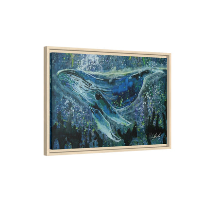Watercolor Whale Framed Wall Art