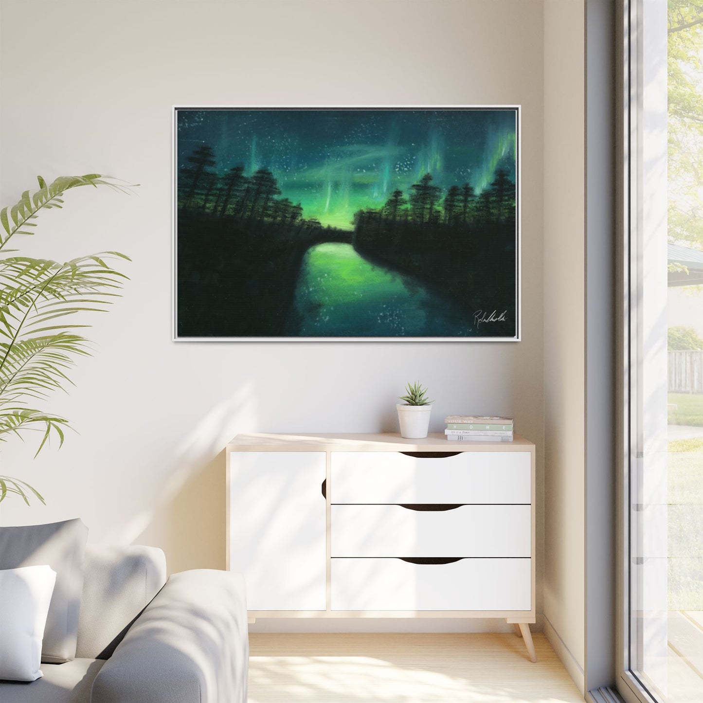 Northern Lights Framed Wall Art