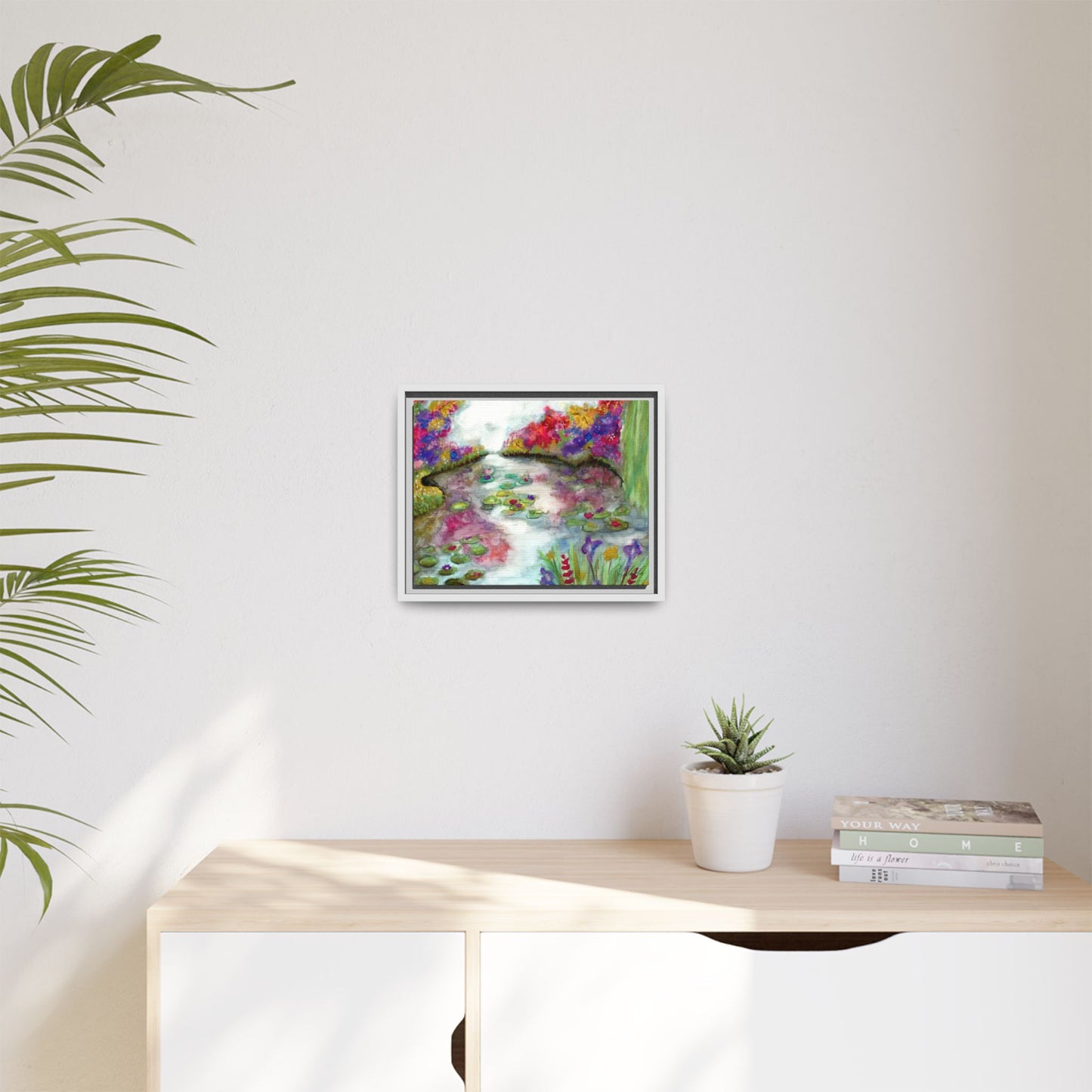 Floral Summer Pond Framed Wall Art