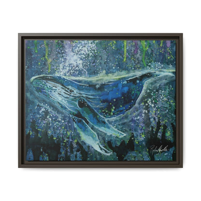 Watercolor Whale Framed Wall Art