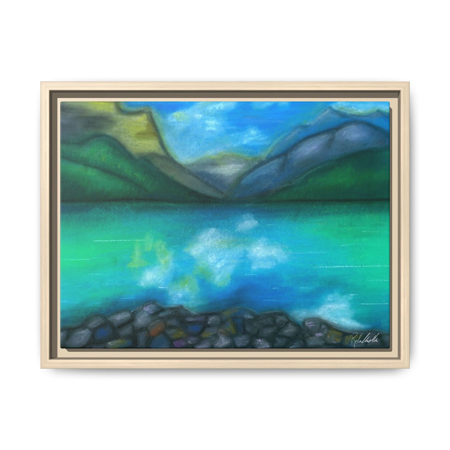 Mountain Lake Framed Wall Art