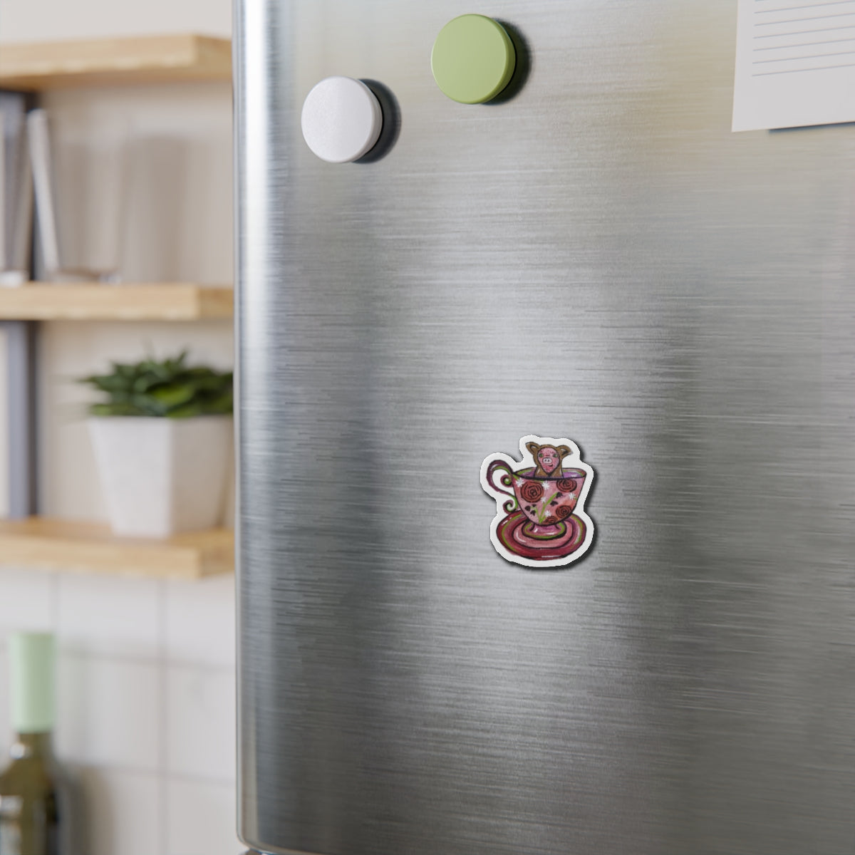 Teacup Pig Cut Magnets