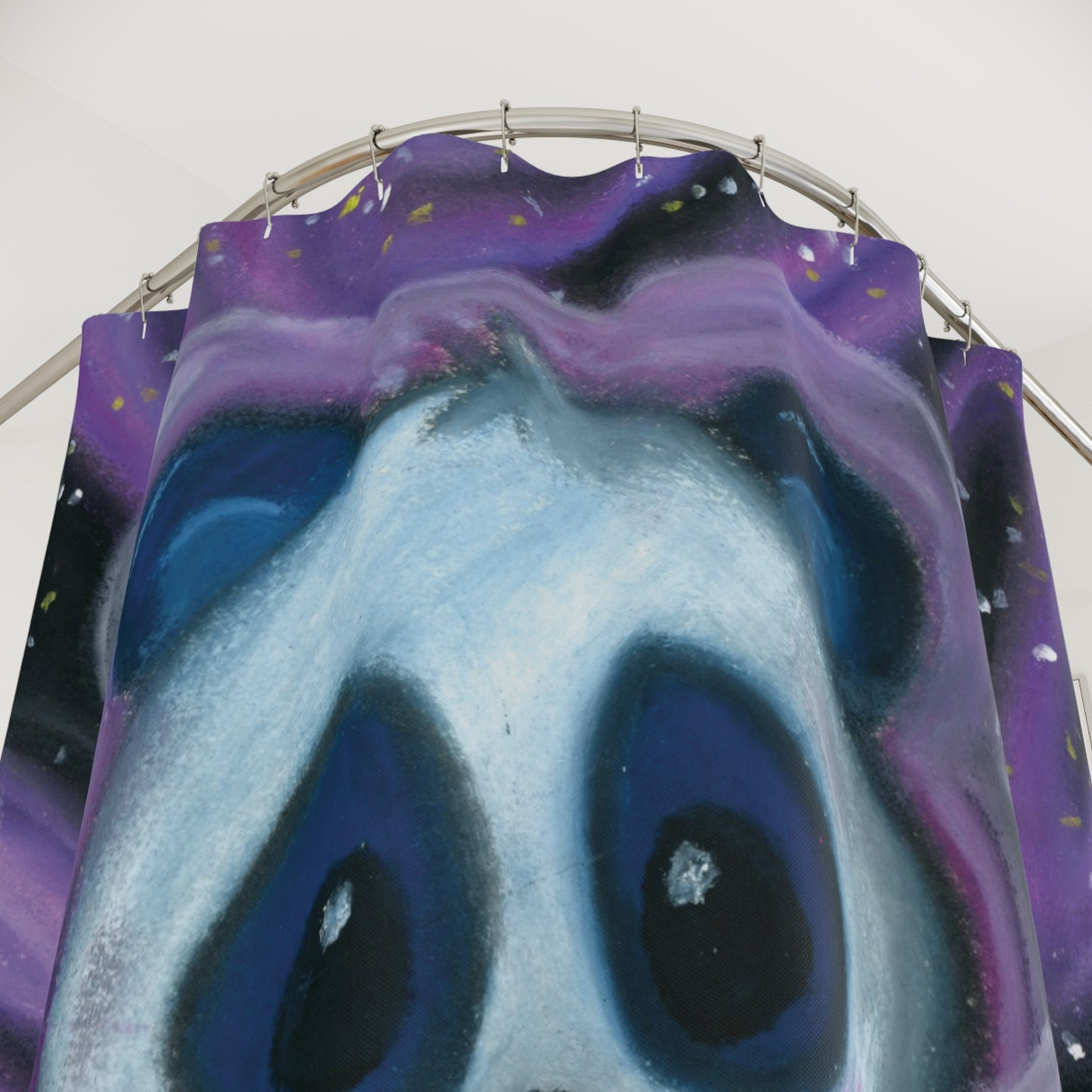 Space Panda Shower Curtain