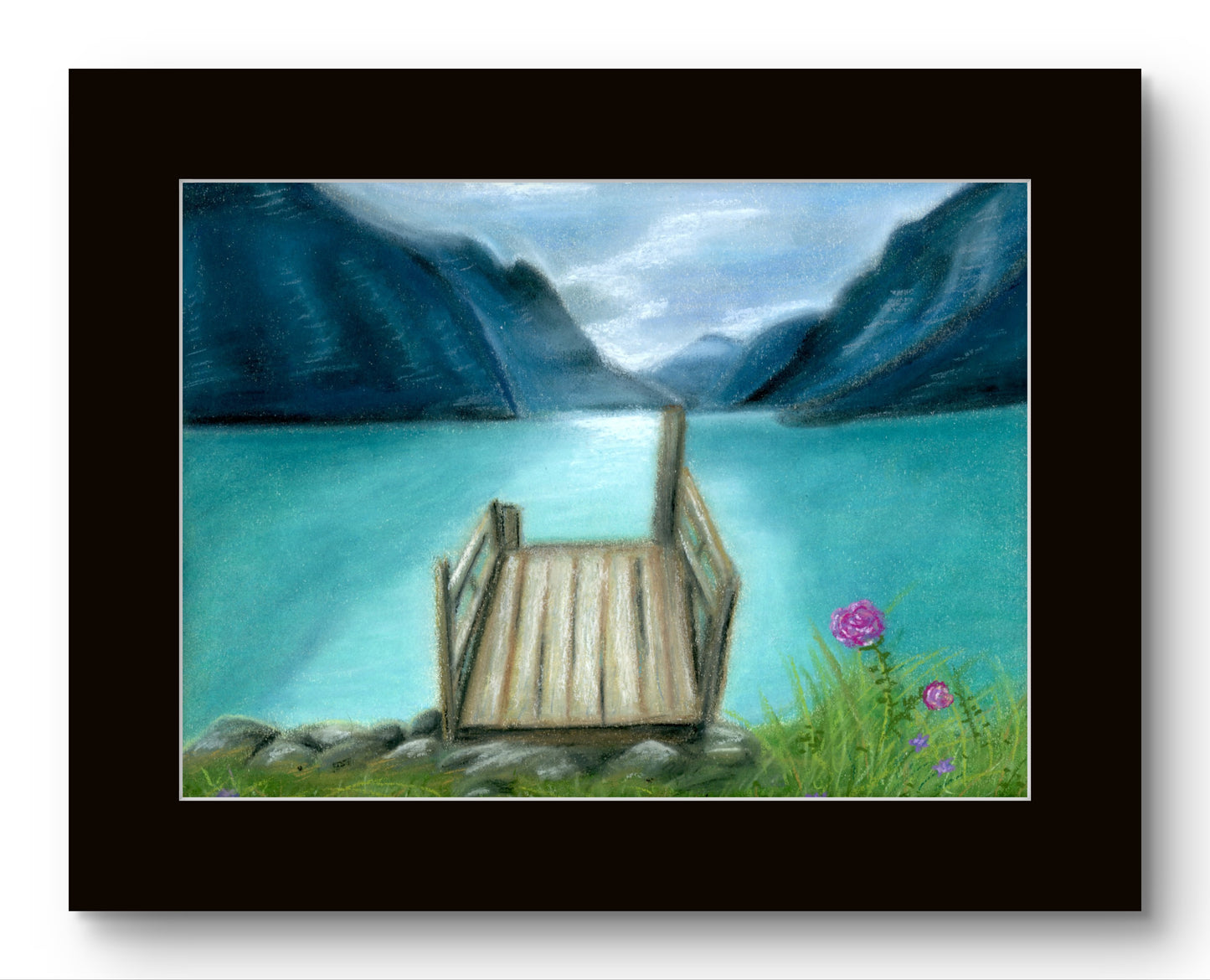 Calm Mountain Lake 8x10 Museum Grade Fine Art Print