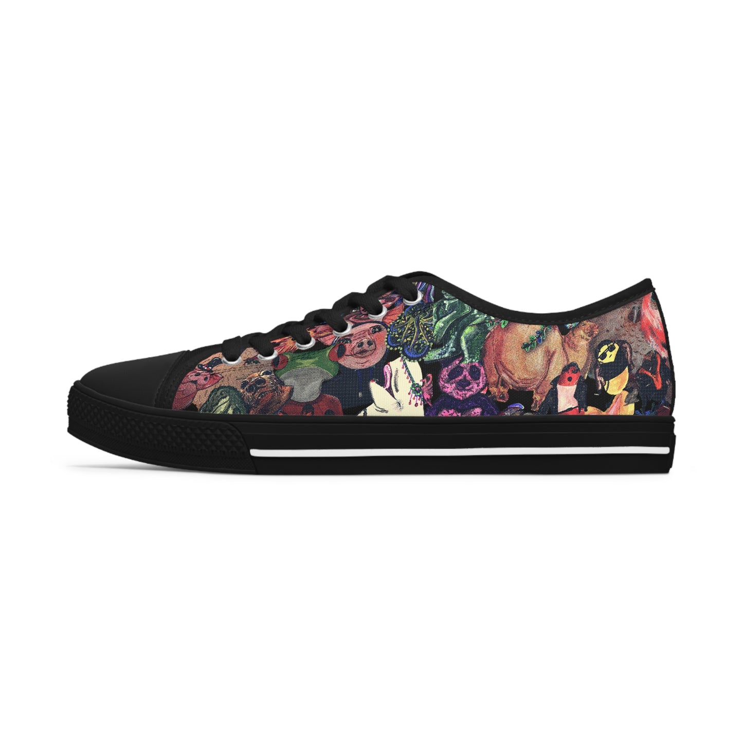 Vintage Animal Mashup Unisex Low Top Classic Sneakers