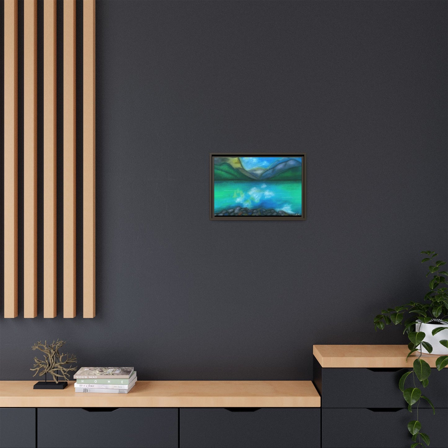 Mountain Lake Framed Wall Art