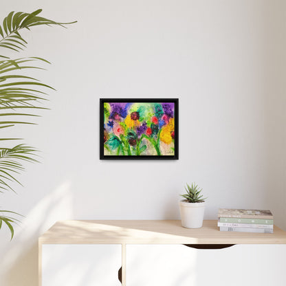 Abstract Flowers Framed Wall Art
