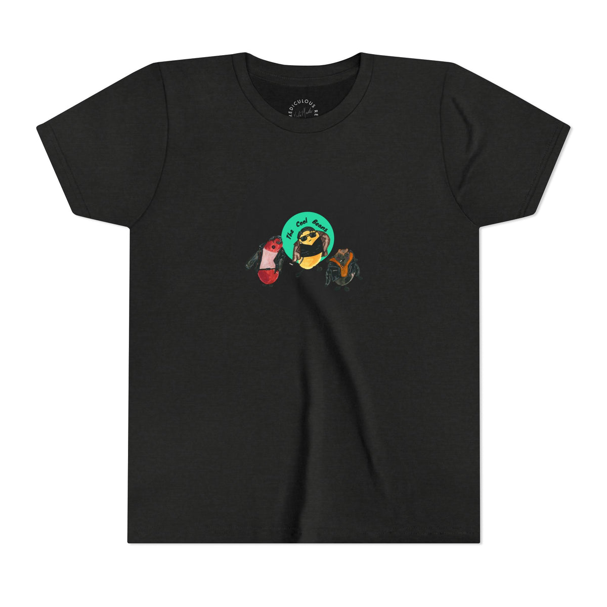Youth Tee — Cute Cool Beans Retro Vinyl Graphic