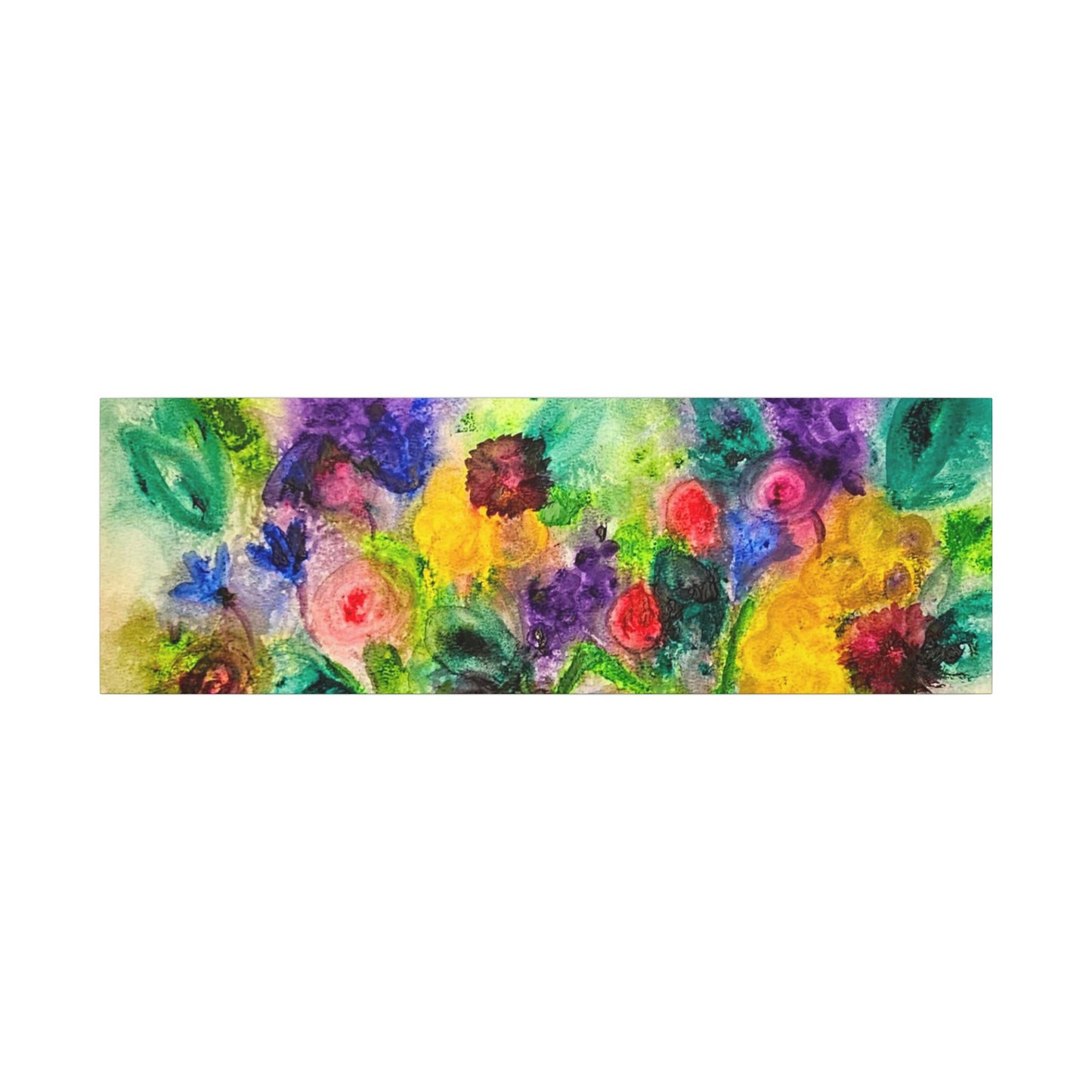 Abstract Flowers Canvas Gallery Wrap