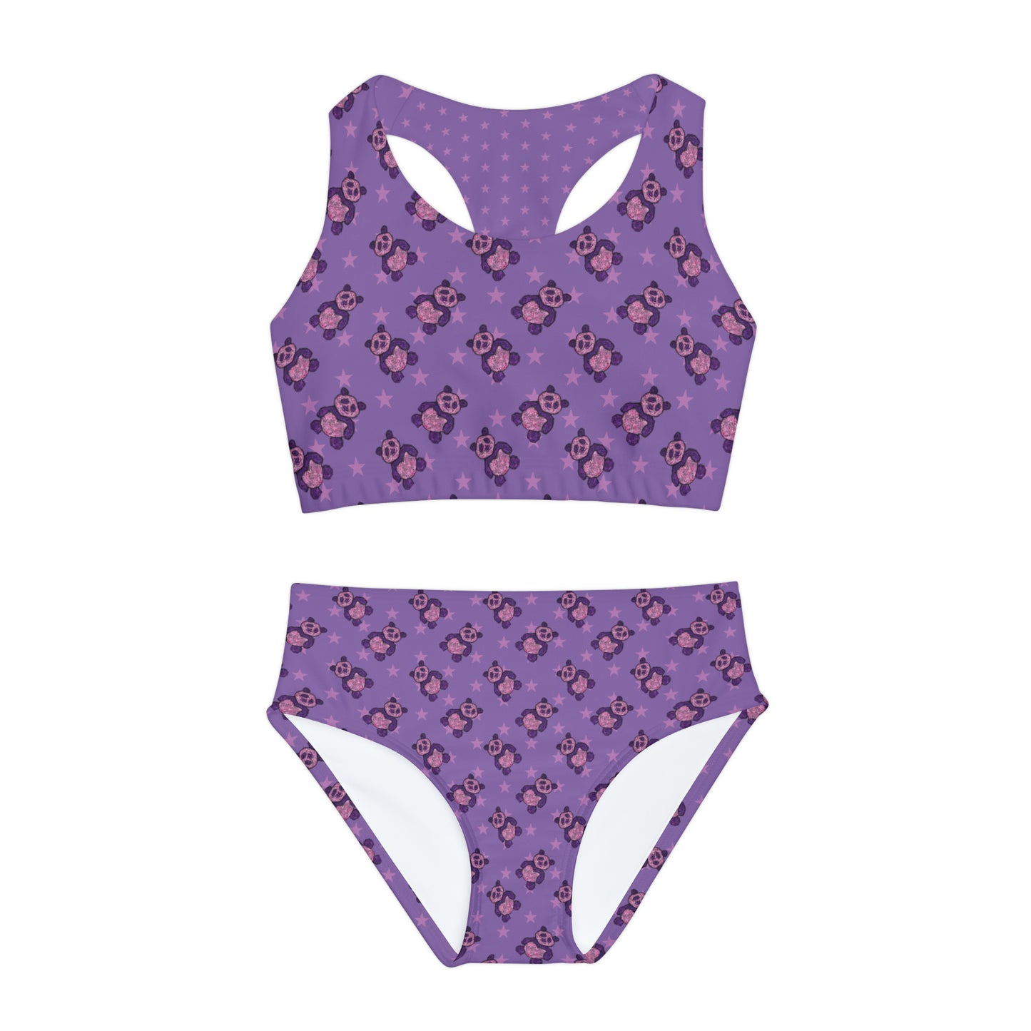 Panda girls Two Piece Swimsuit (AOP)