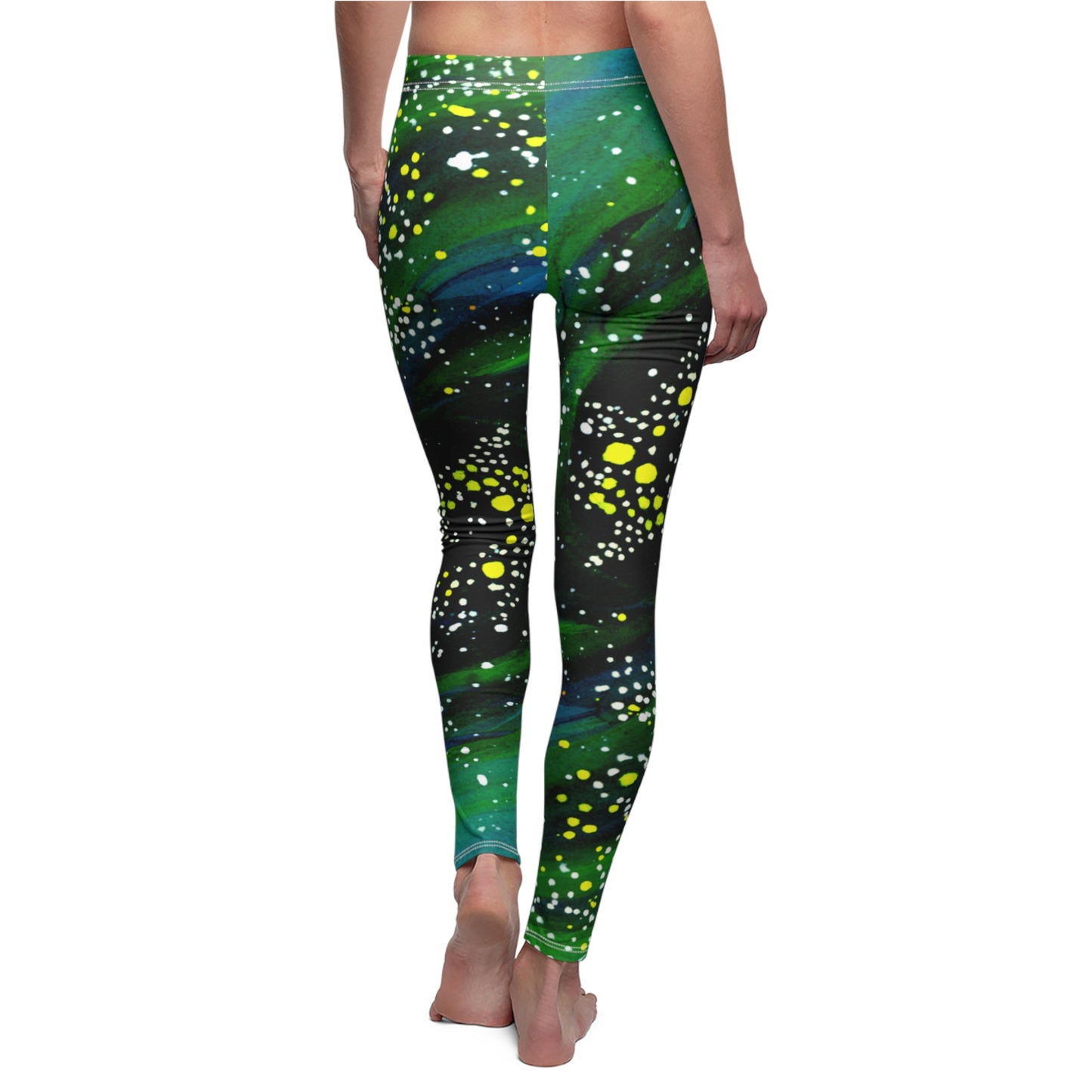 Spiral Galaxy Women's Cut & Sew Casual Leggings (AOP)