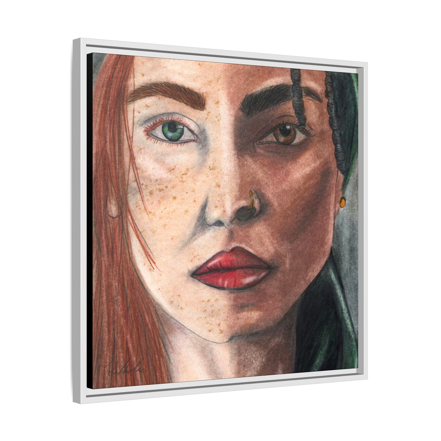 Beyond Race Woman Framed Wall Art