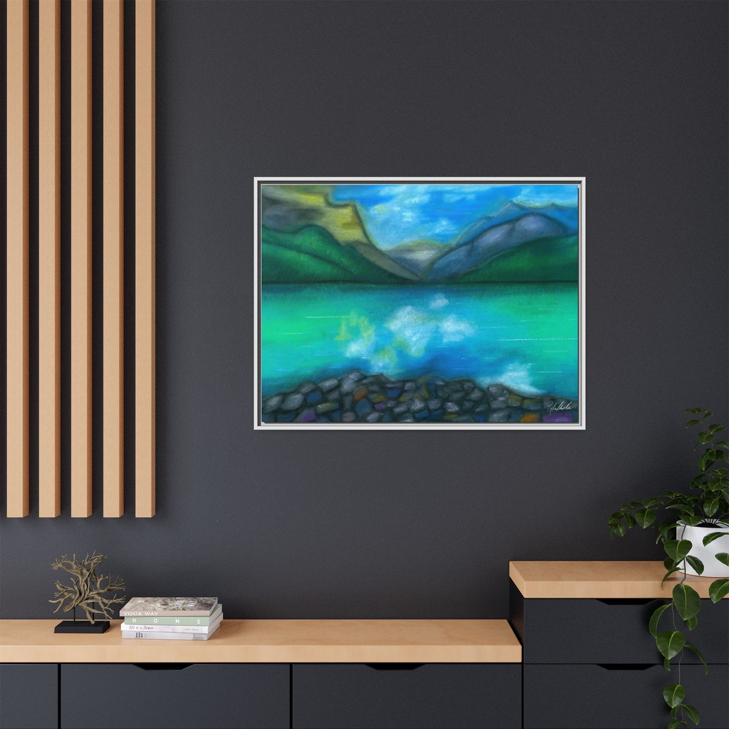 Mountain Lake Framed Wall Art