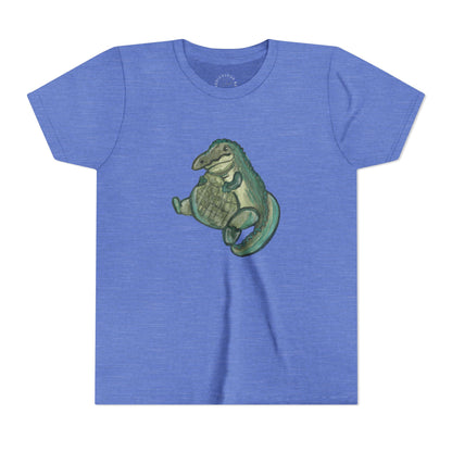 Kids T‑Shirt — Cute Chubby Alligator Graphic