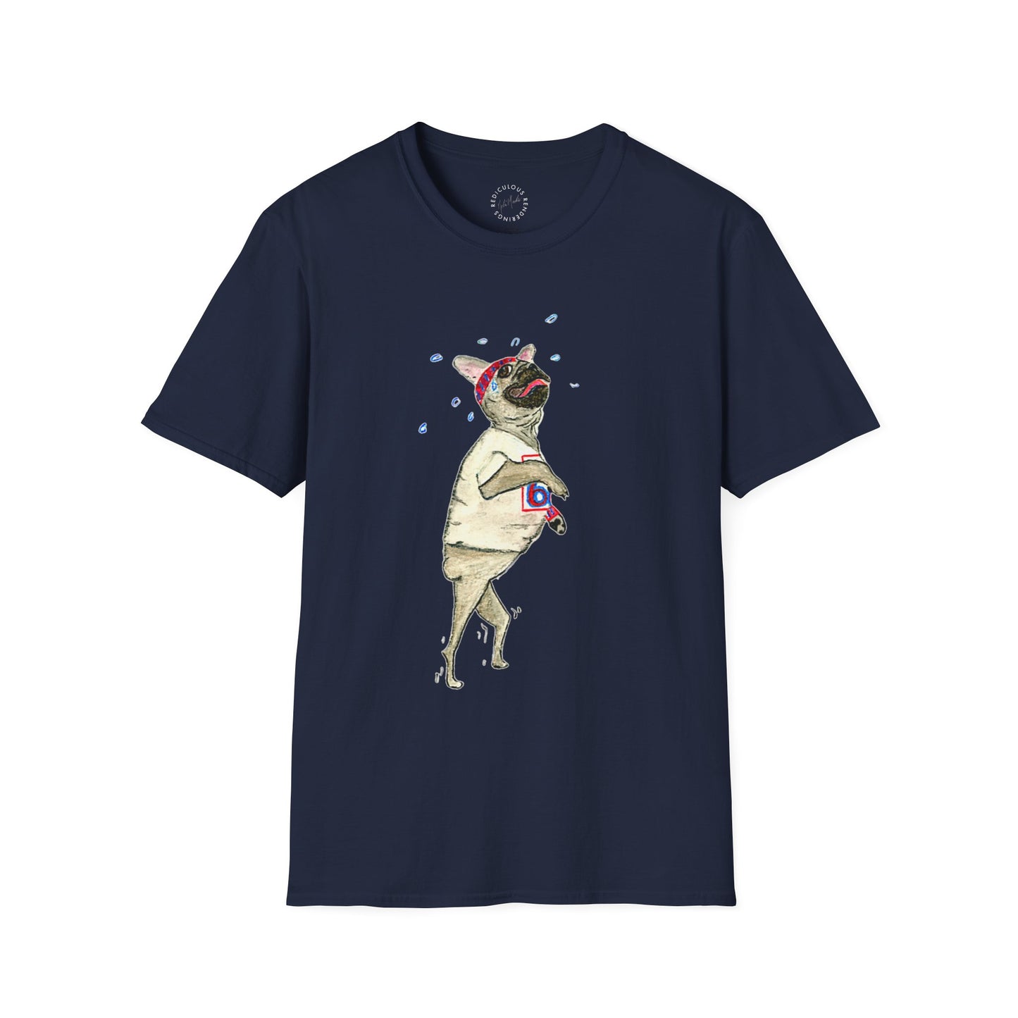 Out of Shape Bulldog Unisex Softstyle T-Shirt