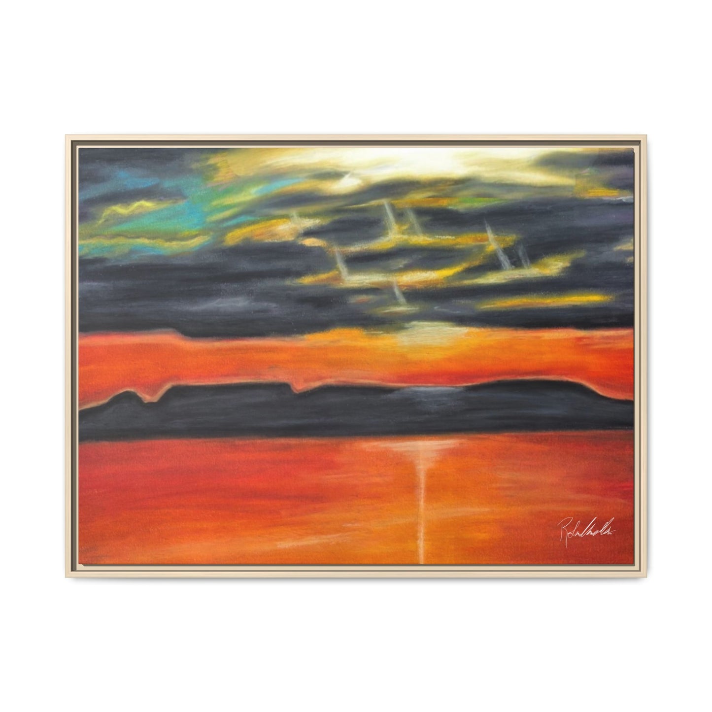 Sleeping Giant at Sunset Framed Wall Art