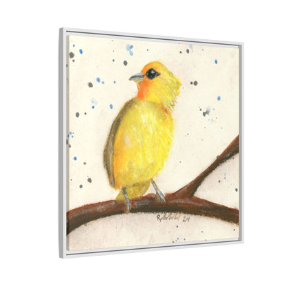 Yellow Canary Bird Framed Wall Art