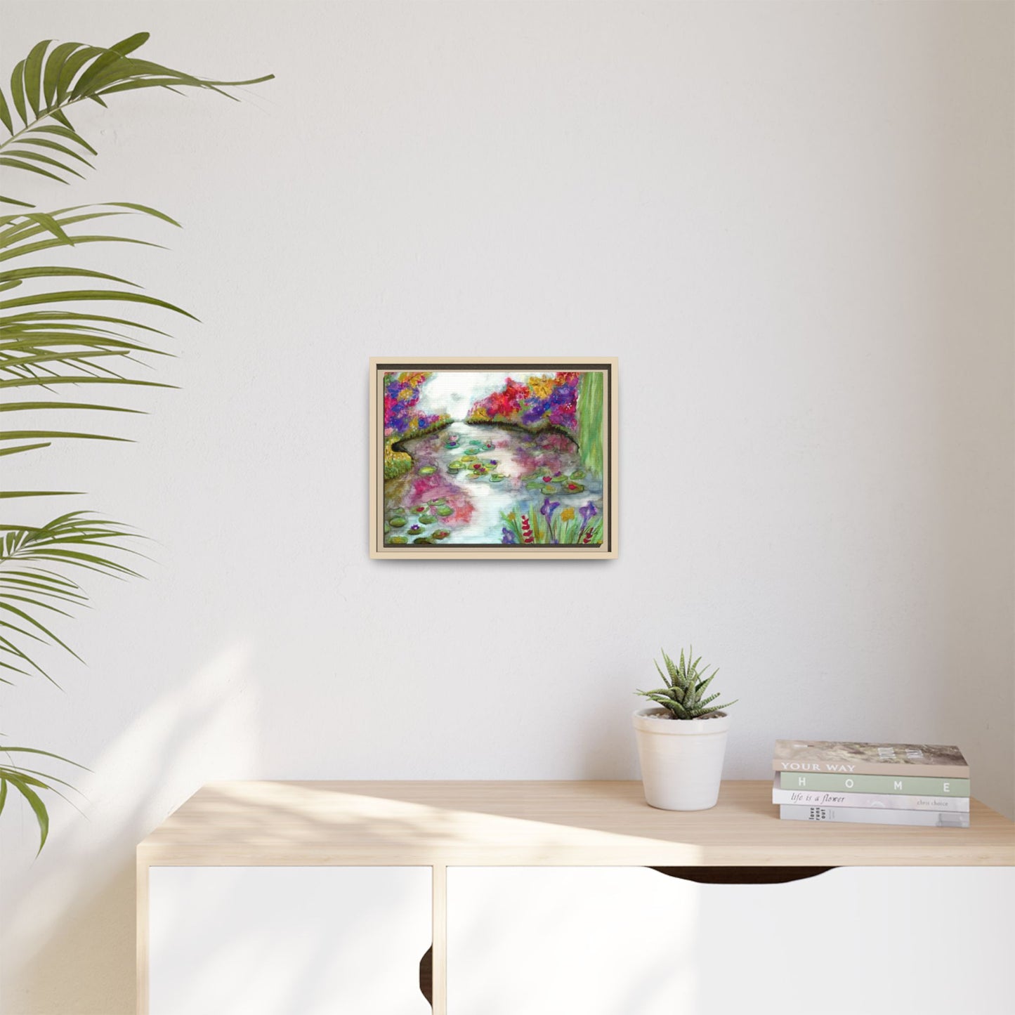 Floral Summer Pond Framed Wall Art