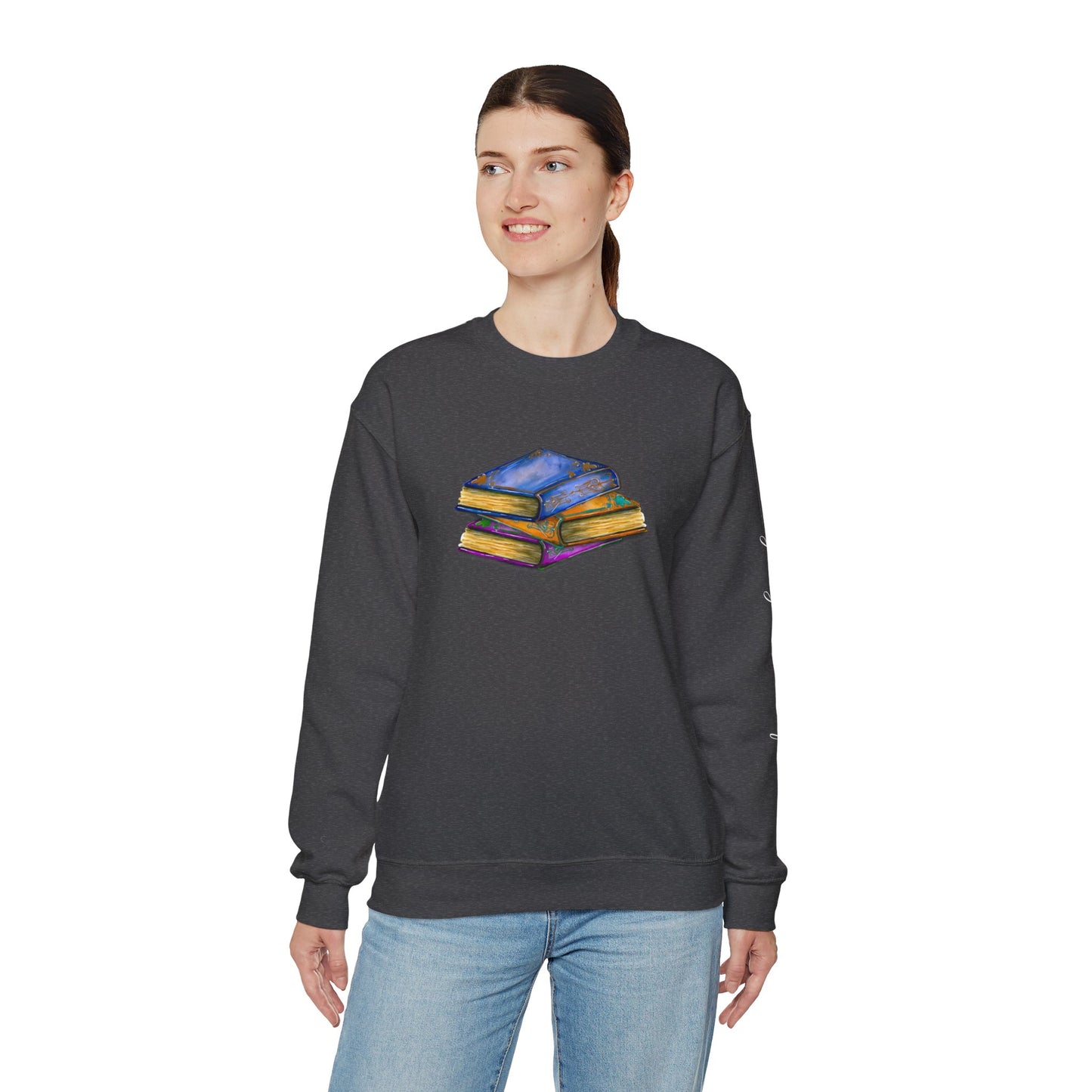 Book- His jaw tightened... Unisex Heavy Blend™ Crewneck Sweatshirt