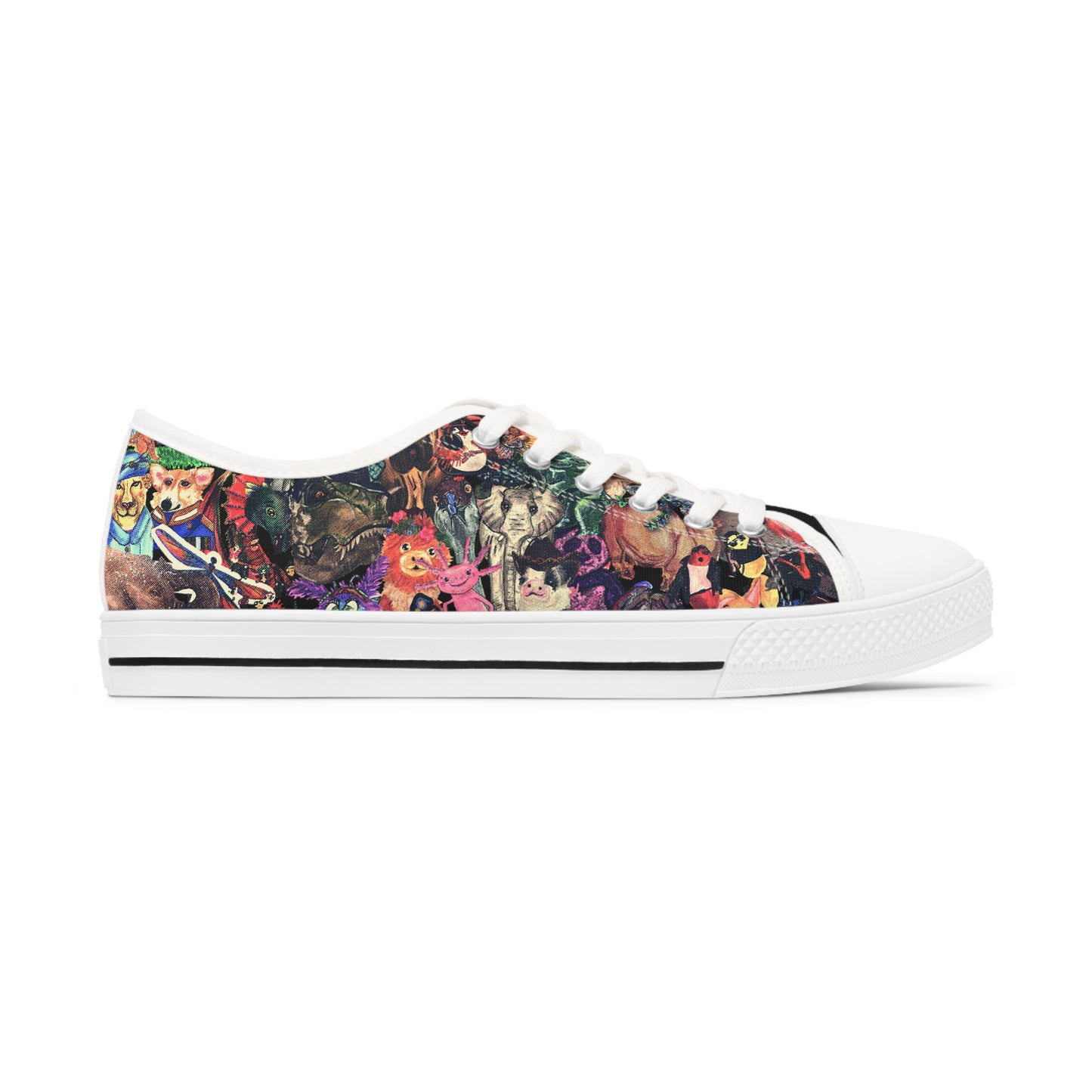Vintage Animal Mashup Unisex Low Top Classic Sneakers