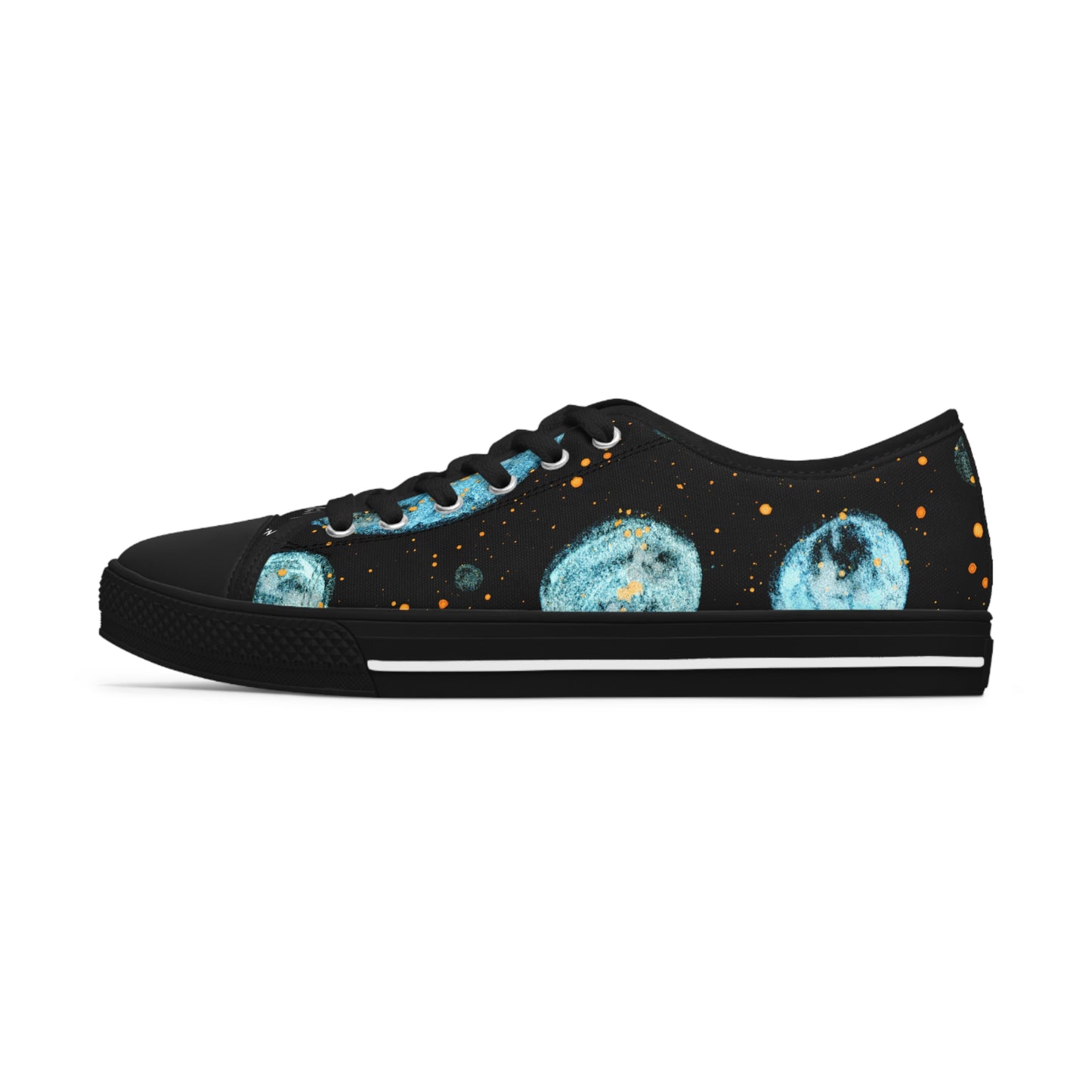 Little Blue Planets Galaxy Unisex Classic Low Top Sneakers Closed Toe Casual Walking Fashion Shoes